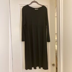 Marks & Spencer M&S Black Shirt Dress - Long Sleeve - 12 Petite US / 16P UK Size